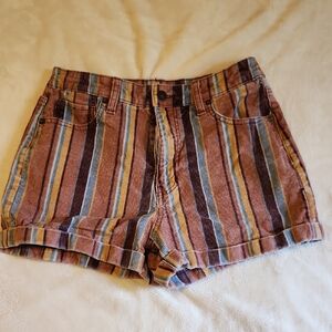 Striped Multicolor Women's Shorts